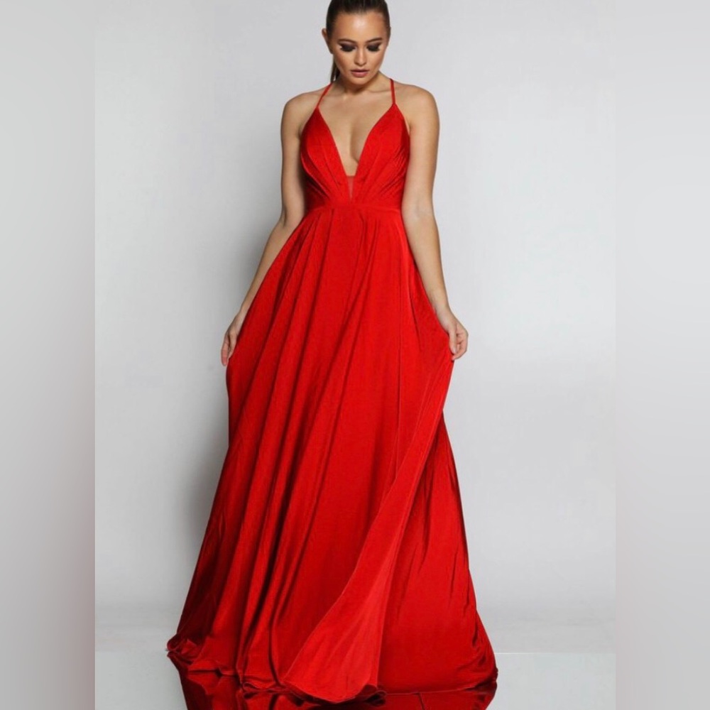 Designer Red Gown
